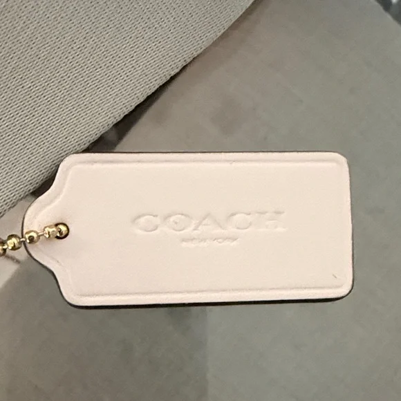Coach Jamie Camera Bag Signature Canvas Stripe Beige White Like New + Dust Bag - Picture 3 of 9